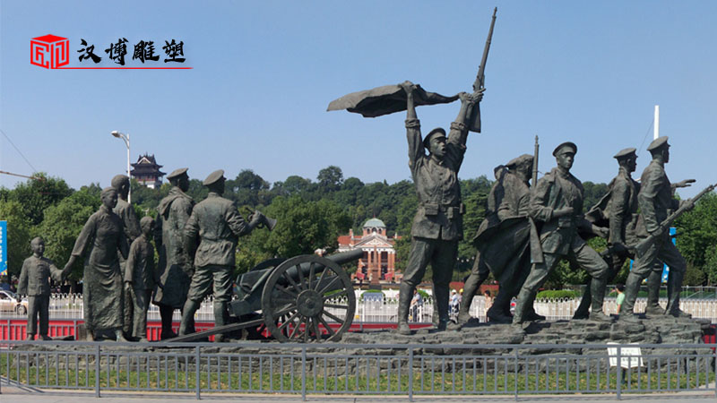  戶外大型銅雕_軍人主題雕塑_人物雕像定制_軍人文化雕像_人物銅雕定制