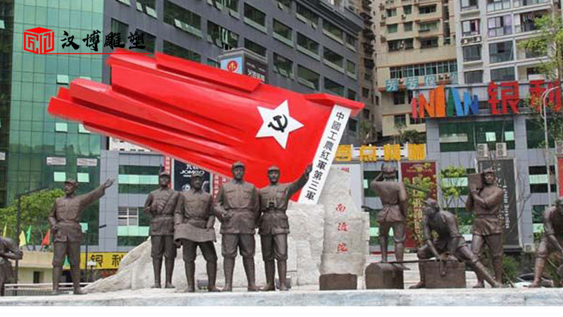 大型雕像加工_軍人銅雕制作_人物雕塑定制_戶外景觀雕塑_大型雕像定制