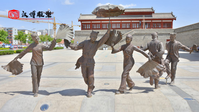 地域文化背景下的當代城市雕塑；陜北民俗文化主題雕塑展示欣賞
