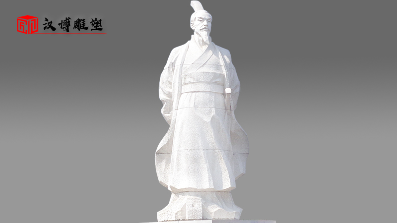 石雕像定制_大型石雕_人物雕塑_文財神雕像_范蠡雕塑
