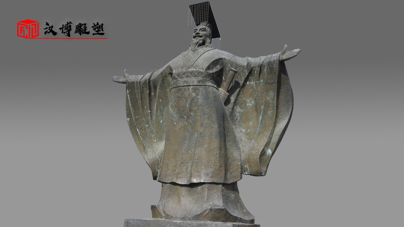 古代人物雕像_大型雕像_秦始皇雕塑_歷史名人雕像_人物雕像訂制
