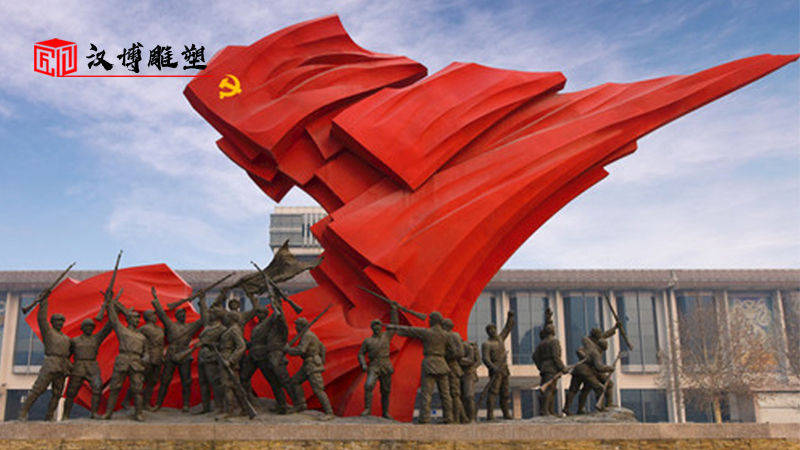 人物鑄銅雕塑_廣場景觀雕像_部隊軍人銅雕_人物石雕像_軍人大型雕塑