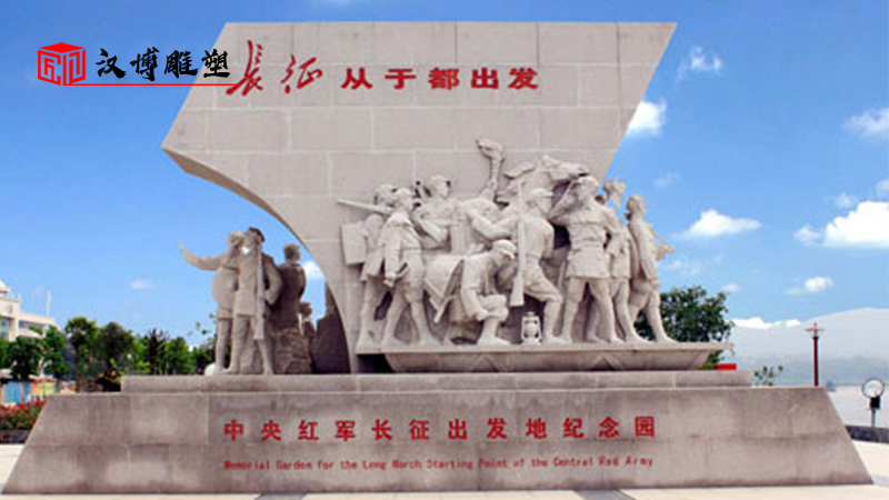 軍人雕像制作_紅色文化雕塑_人物銅雕加工_大型景觀雕塑_軍人主題雕像